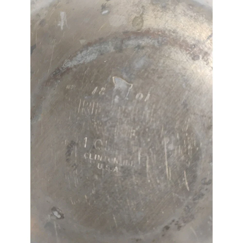 Vintage Revere Ware 1801 1 Qt Saucepan Pot Lid Made in USA Clinton IL Stainless